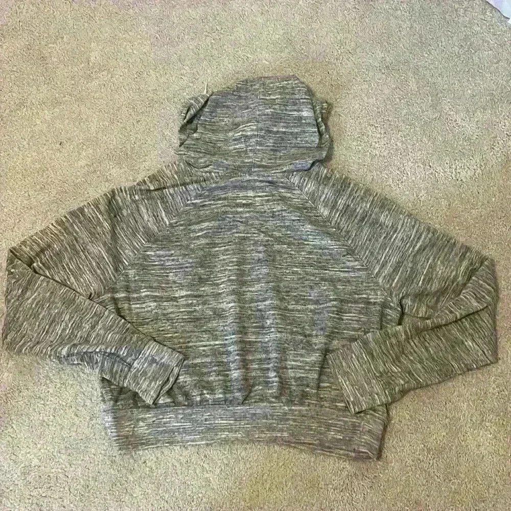 Mossimo gray heathered cropped hoodie size xl - Picture 4 of 4